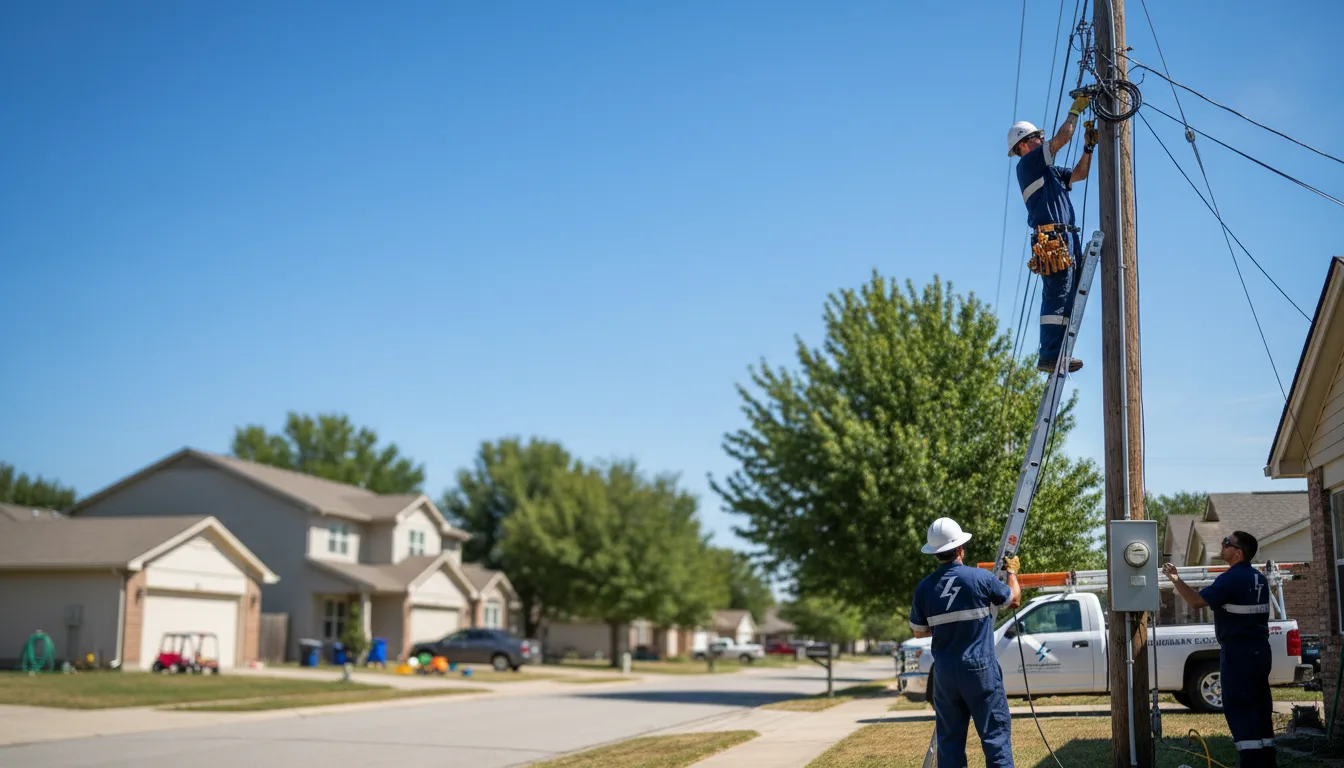 Residential electrician providing installation services in Millstadt, IL